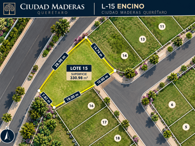 TERRENO EN VENTA EN CIUDAD MADERAS EL MARQUES
